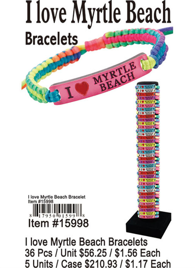 I Love Myrtle Beach Bracelets